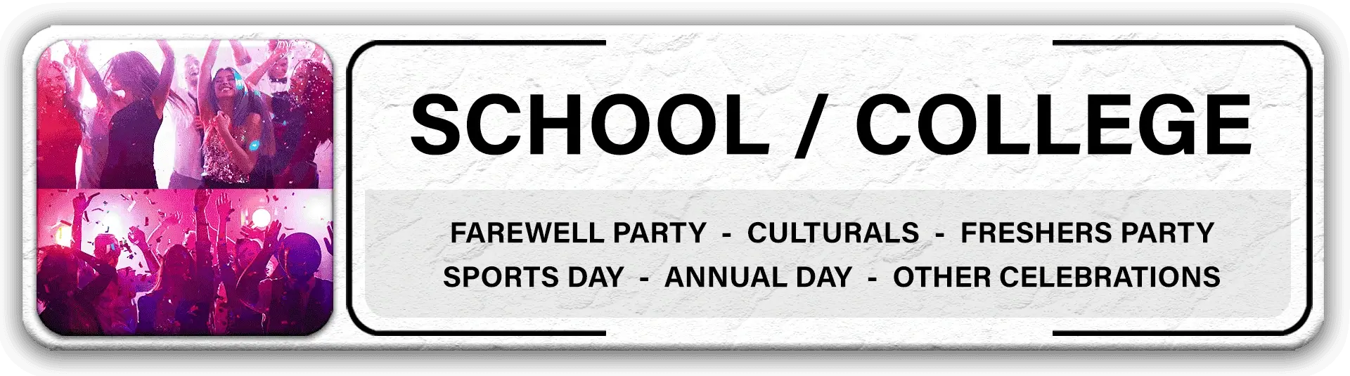 best dj for school farewell college culturals, School annual day DJ in Chennai, school sports day DJ in Chennai, school farewell function DJ in Chennai, college farewell DJ in Chennai, college culturals DJ in Chennai, college freshers party DJ in Chennai, college hostel night DJ in Chennai, college DJ night in Chennai. Complete DJ and event setup in Chennai with LED dance floor in Chennai, 3D mirror dance floor in Chennai, fog entry in Chennai, cold pyro in Chennai, balloon blast entry in Chennai, photo booth in Chennai, emcee anchor in Chennai, DJ live violin fusion in Chennai. DJ services available in all areas of Chennai including Anna Nagar, T. Nagar, Kodambakkam, Tambaram, Velachery, Adyar, Besant Nagar, Porur, Vadapalani, Nungambakkam, Mylapore, West Mambalam, Saidapet, Perambur, Kolathur, Ambattur, Korattur, Mogappair, Madipakkam, Pallikaranai, Redhills, Thiruvottiyur, Avadi, Poonamallee, Sholinganallur, Medavakkam, and more